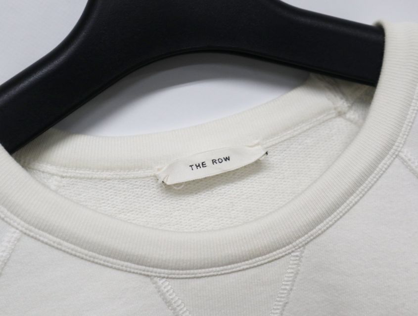 ザロウ THE ROW クルーネック スウェット コットン ホワイト MO115