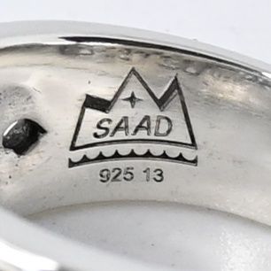 研磨済】SAAD リング 13号 シルバー925 サード 指輪 唐草 太陽神 - Mercari