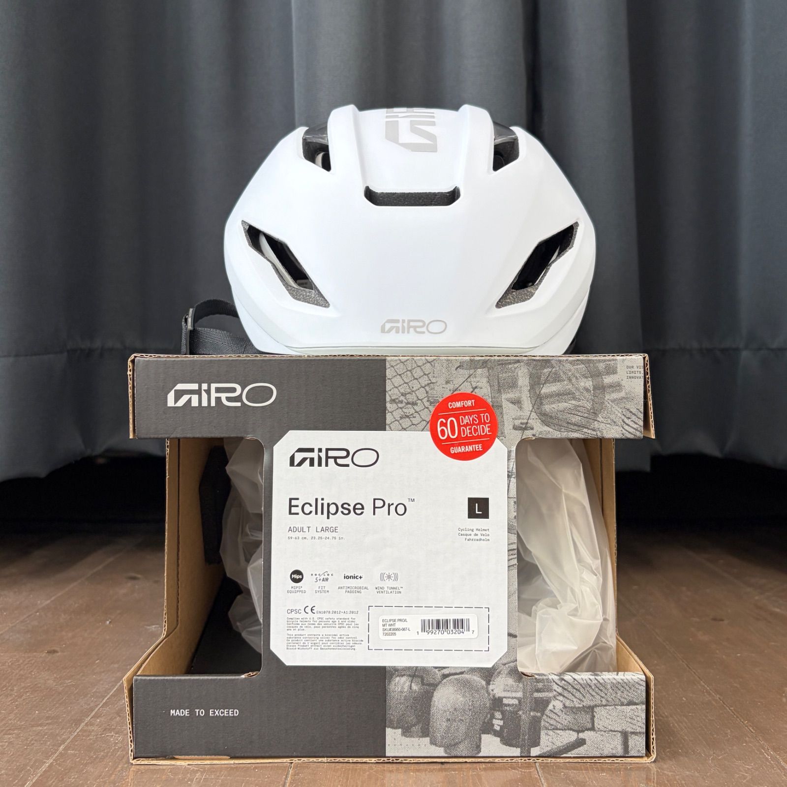 新品未使用】GIRO ECLIPSE PRO SPHERICAL L マットホワイト JCF公認 