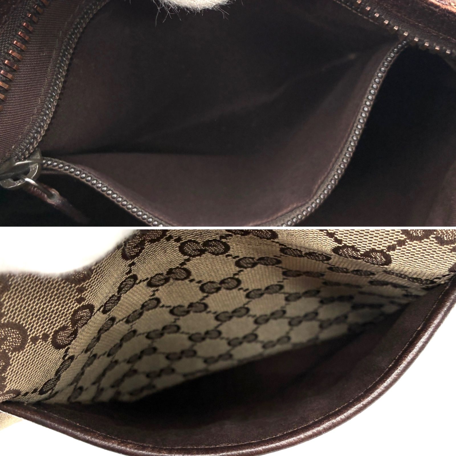 GUCCI グッチ GGキャンバス ショルダーバッグ メッセンジャーバッグ 