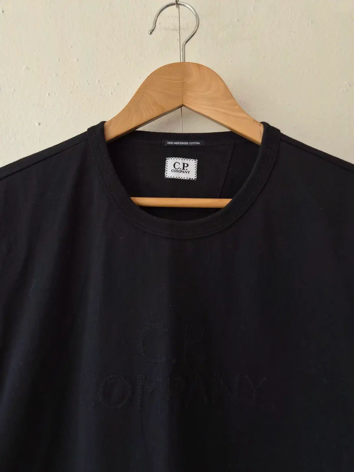C.P. COMPANY シーピーカンパニー 正規品 メンズ ロゴ半袖ブラックTシャツ Mサイズ
