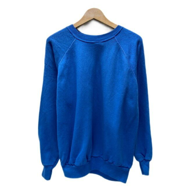 【中古】　PANNILL　スウェット　70s-80s vintage　70年代-80年代　長袖　トレーナー　裏起毛　ラグラン　クルーネック　B17　Flying Fortress　航空機　プリント　USA製　古着　/1591