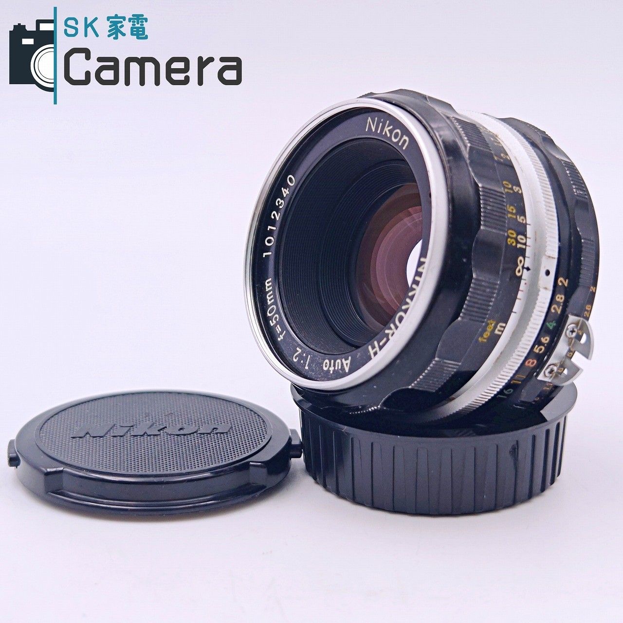 【中古】 Nikon NIKKOR-H 50ｍｍ F2 Ai改 ニコン キャップ付