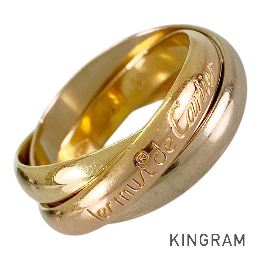 カルティエ Cartier トリニティ MM K18YG 12号(52) リング sss【中古】