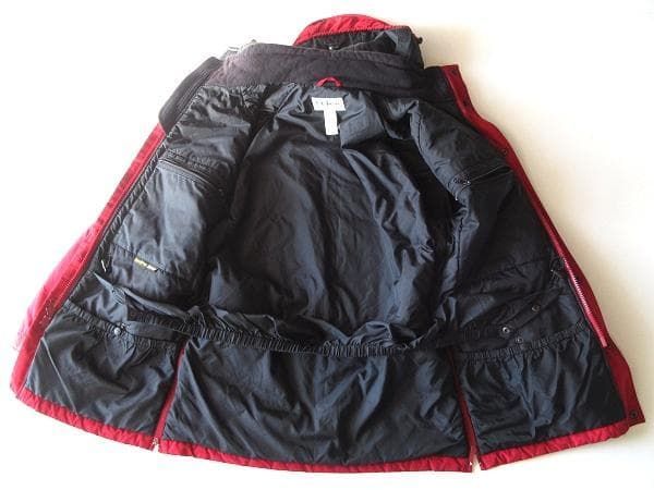 希少 90sビンテージ L.L.BEAN MAINE WARDEN'S PARKA GORE-TEX ゴアテックス シンサレートエコダウン マウンテンパーカー ジャケット S 赤