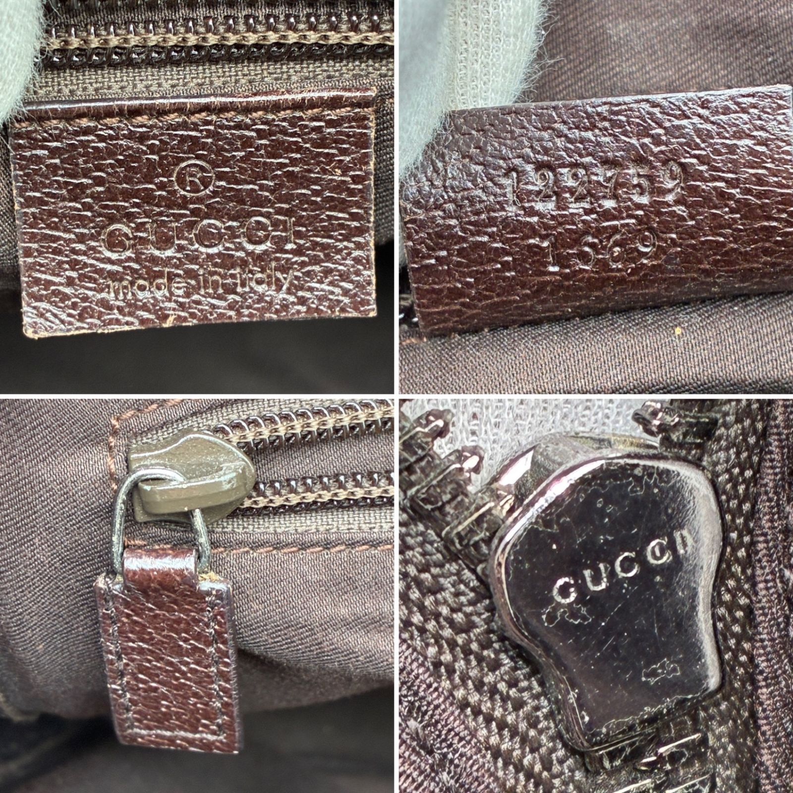 美品 GUCCI グッチ GGキャンバス ショルダーバッグ スクエア 