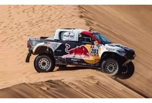 【中古】ミニカー 1/43 TOYOTA HILUX Winner Dakar 2022 Al-Attiyah - Mathieu Baumel #201 [S5870]