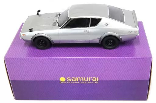 【中古】ミニカー 1/12 Nissan Skyline 2000GT-R KPGC110(シルバー) 「SAMURAIシリーズ」 [KSR12002S]