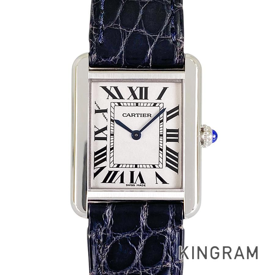 カルティエ Cartier タンク ソロ SM 2716 SS クォーツ レディース 腕時計 ss【中古】