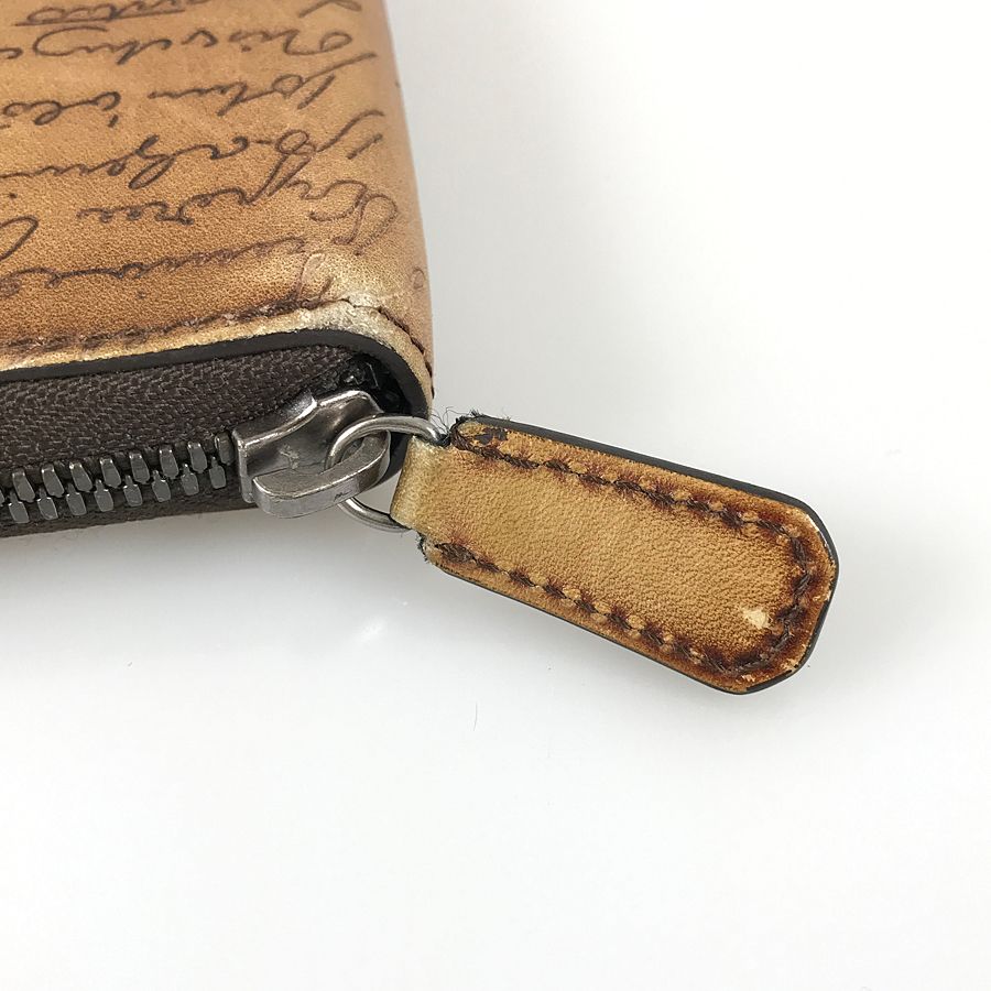 ベルルッティ Berluti カリグラフィ E0157 レザー 長財布 ラウンド