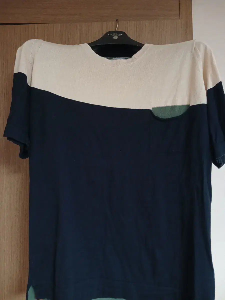ジョーン・スメドレー バイカラー 半袖 ニット TシャツL