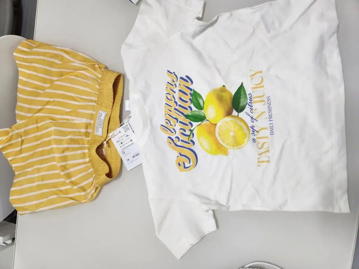 (新品) ZARA ザラ レモン セットアップ 130