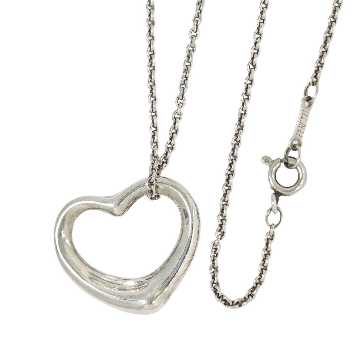 本物 ティファニー TIFFANY & Co. オープンハート 925 ネックレス 