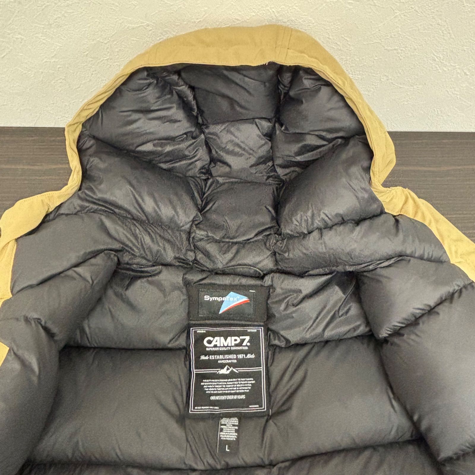 r)【美品】CAMP7 キャンプセブン シンパテックス ダウンジャケット