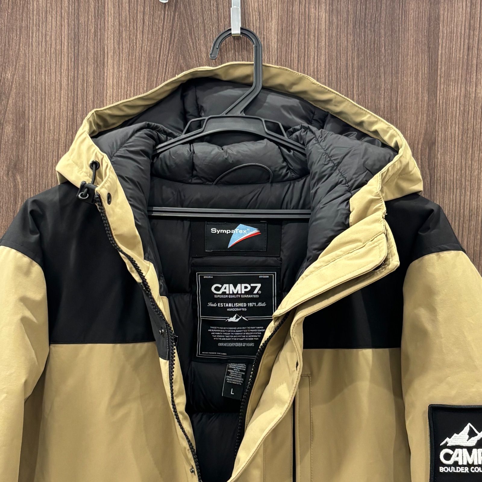 r)【美品】CAMP7 キャンプセブン シンパテックス ダウンジャケット