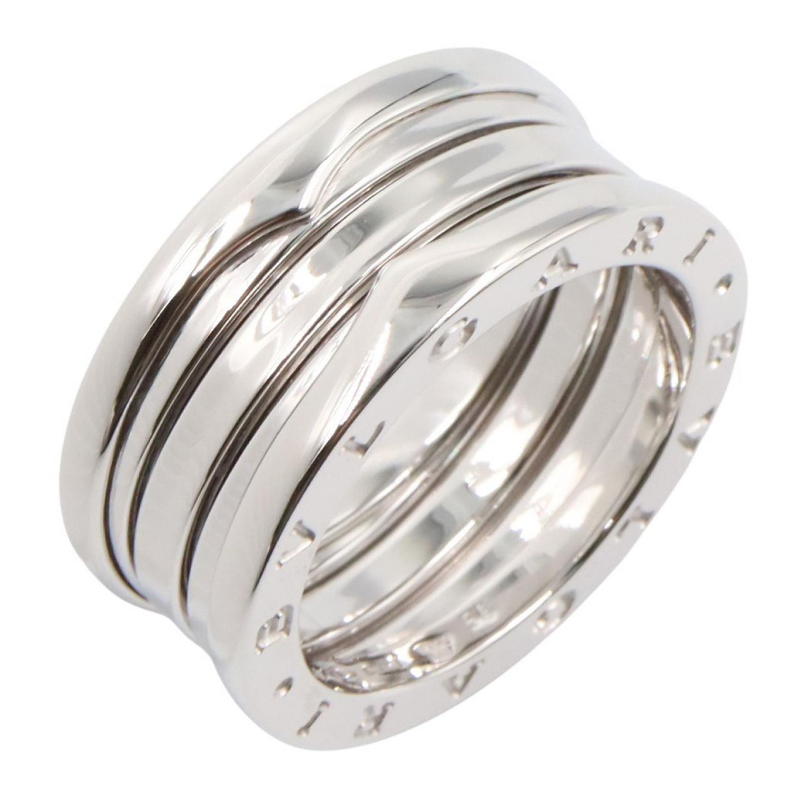 ブルガリ BVLGARI リング・指輪 B-zero1 ビーゼロワン リング 4バンド 346594 K18WG（ホワイトゴールド） B-zero1 リング 4バンド レディース Used A