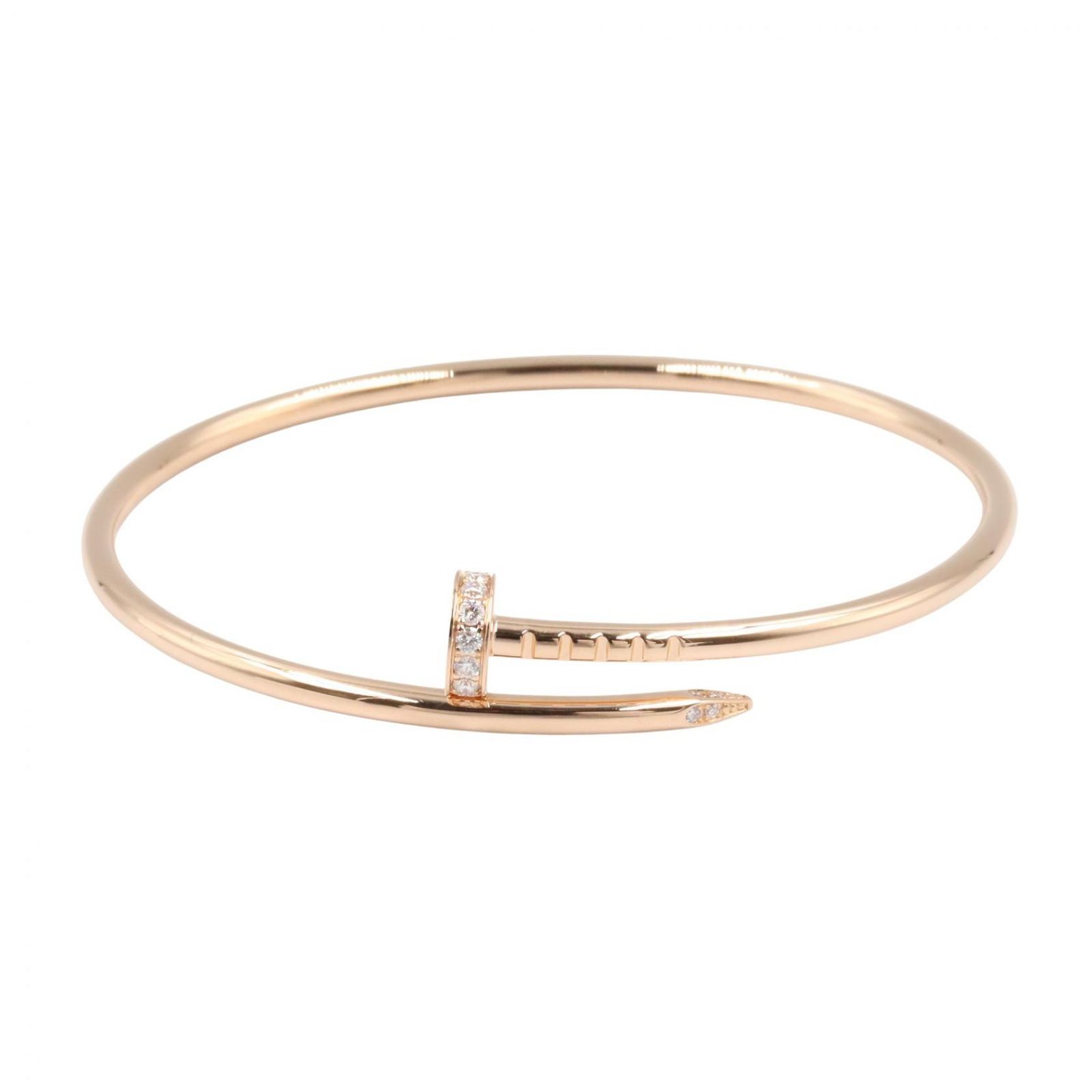 カルティエ CARTIER ブレスレット ジュストアンクル SM ダイヤ ブレスレット B6066117 腕回り15.5㎝ K18PG（ピンクゴールド） ダイヤモンド ジュストアンクル SM ダイヤ ブレスレット