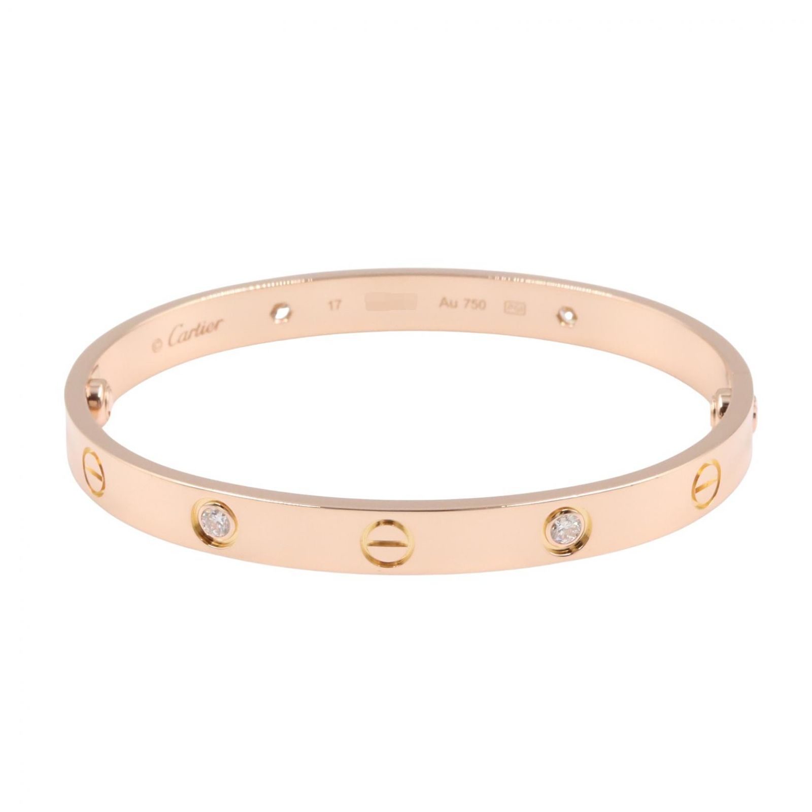 カルティエ CARTIER ブレスレット ラブブレス 4PD B6036017 腕回り15.5㎝ K18PG（ピンクゴールド） ダイヤモンド ラブブレス 4PD レディース Used A