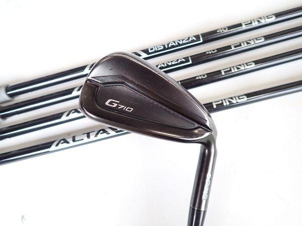 ピン G710 アイアン ALTA DISTANZA BLACK 40 5本 日本仕様 ホワイト