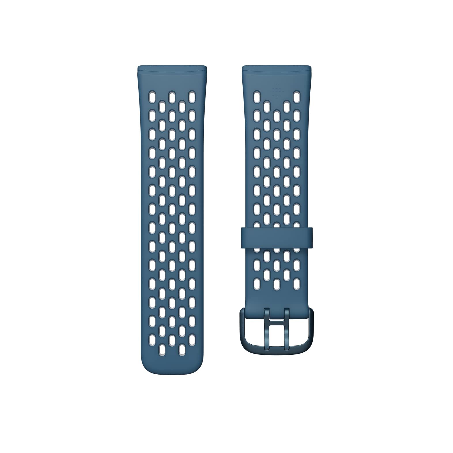 新品 Fitbit 24mm対応 純正 アクセサリー スポーツベルト サファイアグレー/フォググレー Lサイズ Sense ＆ Versa 用 4,566円