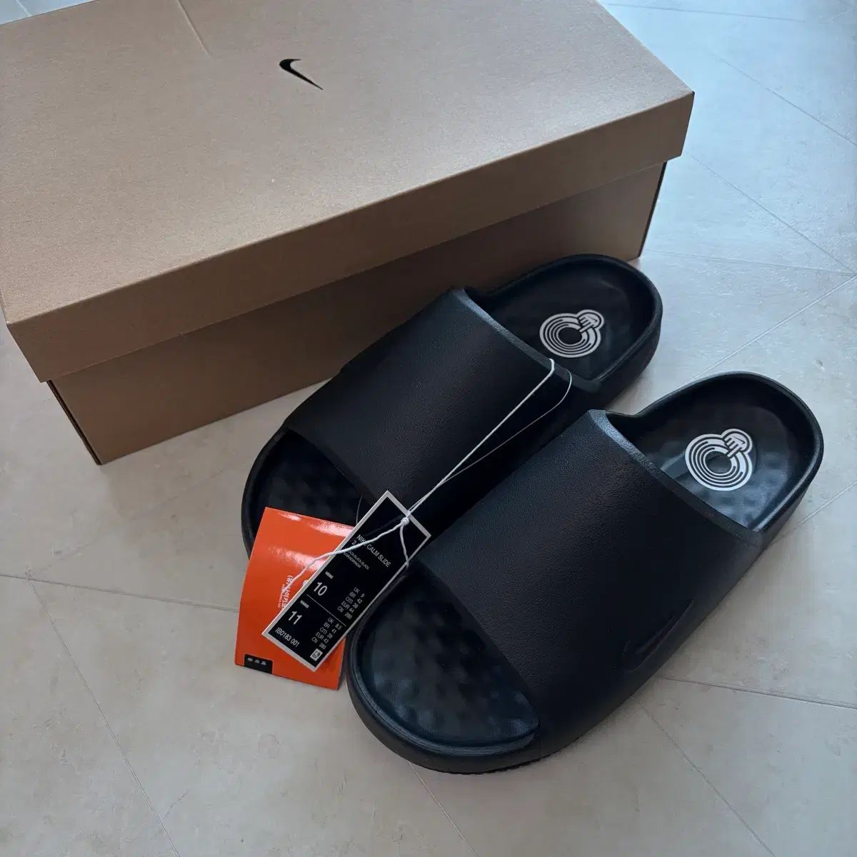 新品(280) NIKE カム スライド 2 0 ブラック