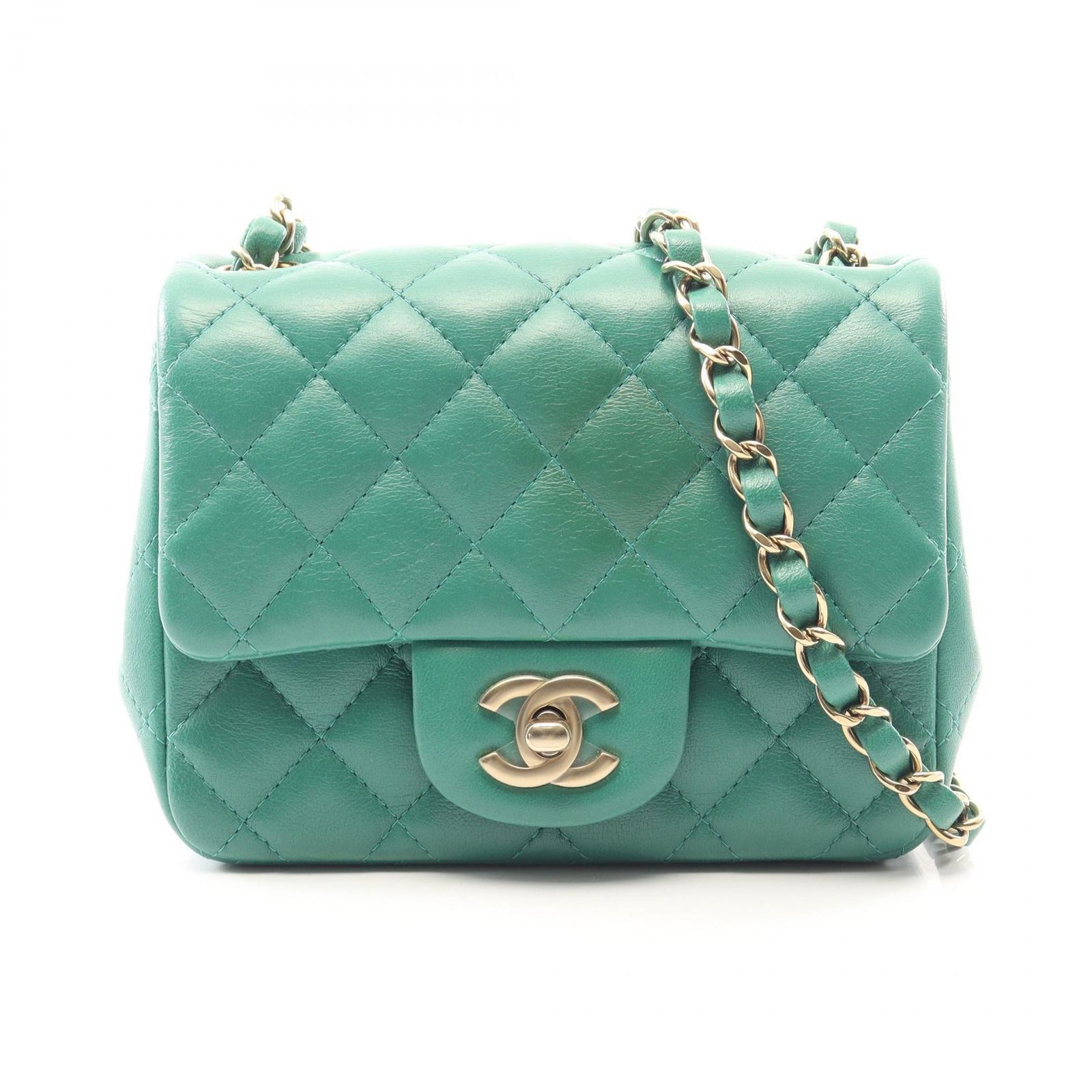 シャネル CHANEL ショルダーバッグ ミニマトラッセ グリーン 