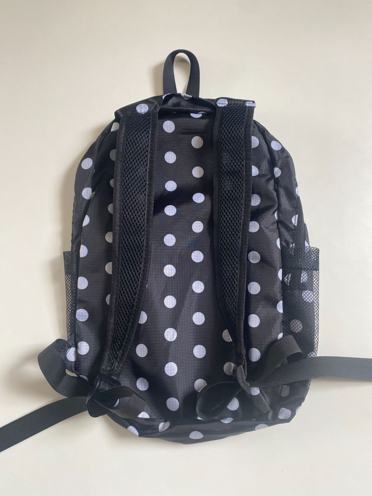 heisan リュック ブラック ドット Ultra-light Compact Pocket Bag V1 