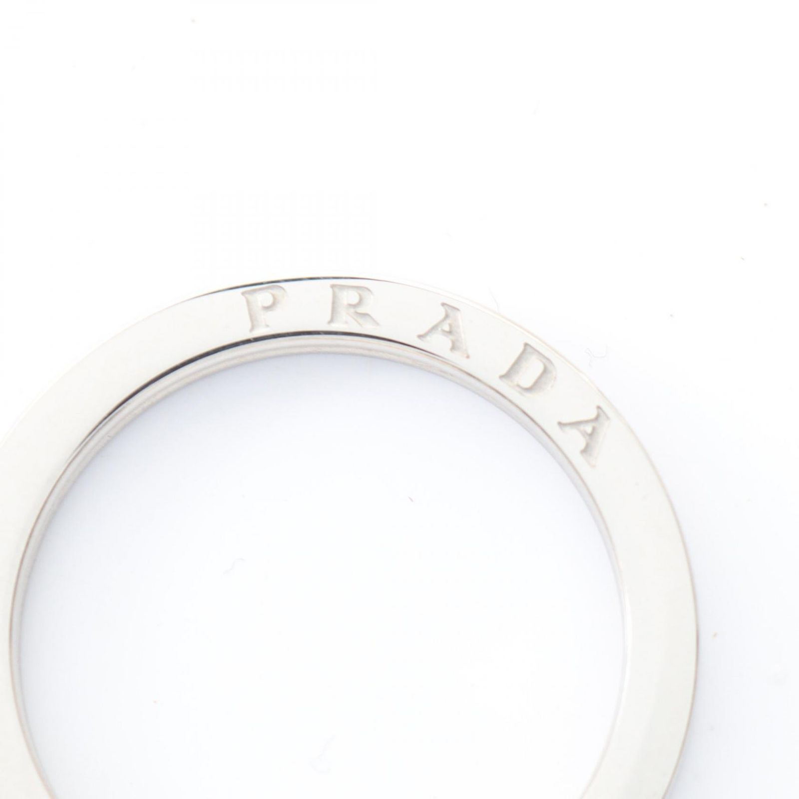 プラダ PRADA ネックレス キーチェーン シルバー ステンレススチール 