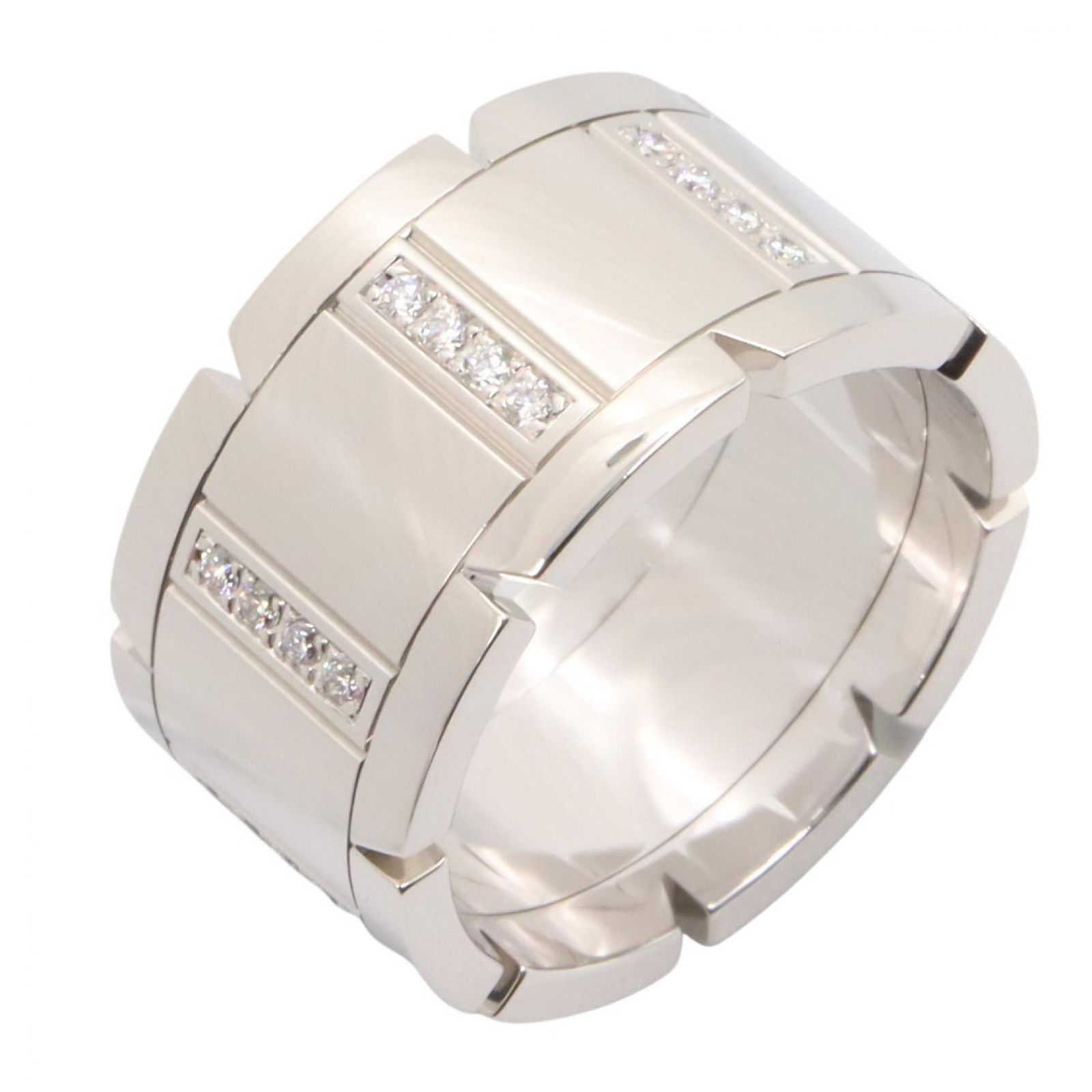 カルティエ CARTIER リング・指輪 タンクフランセーズLM ダイヤ リング K18WG（ホワイトゴールド） ダイヤモンド タンクフランセーズLM ダイヤ リング レディース