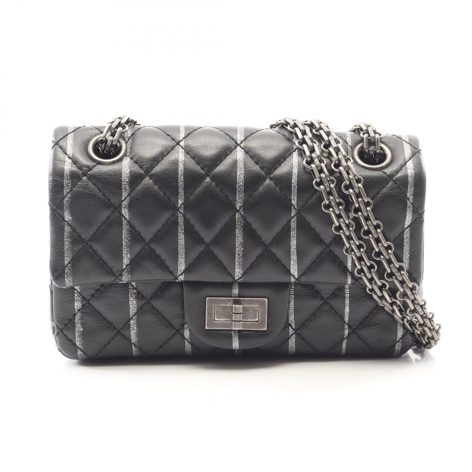 シャネル CHANEL ショルダーバッグ 2.55 ミニマトラッセ ブラック 