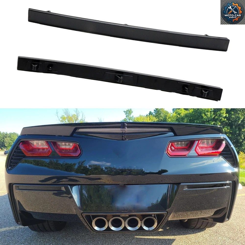2個入り スモークレンズ LEDリアバンパーリフレクターライトランプ 2014-2019 シボレー コルベット C7 レッドカラー ブレーキライトランプ