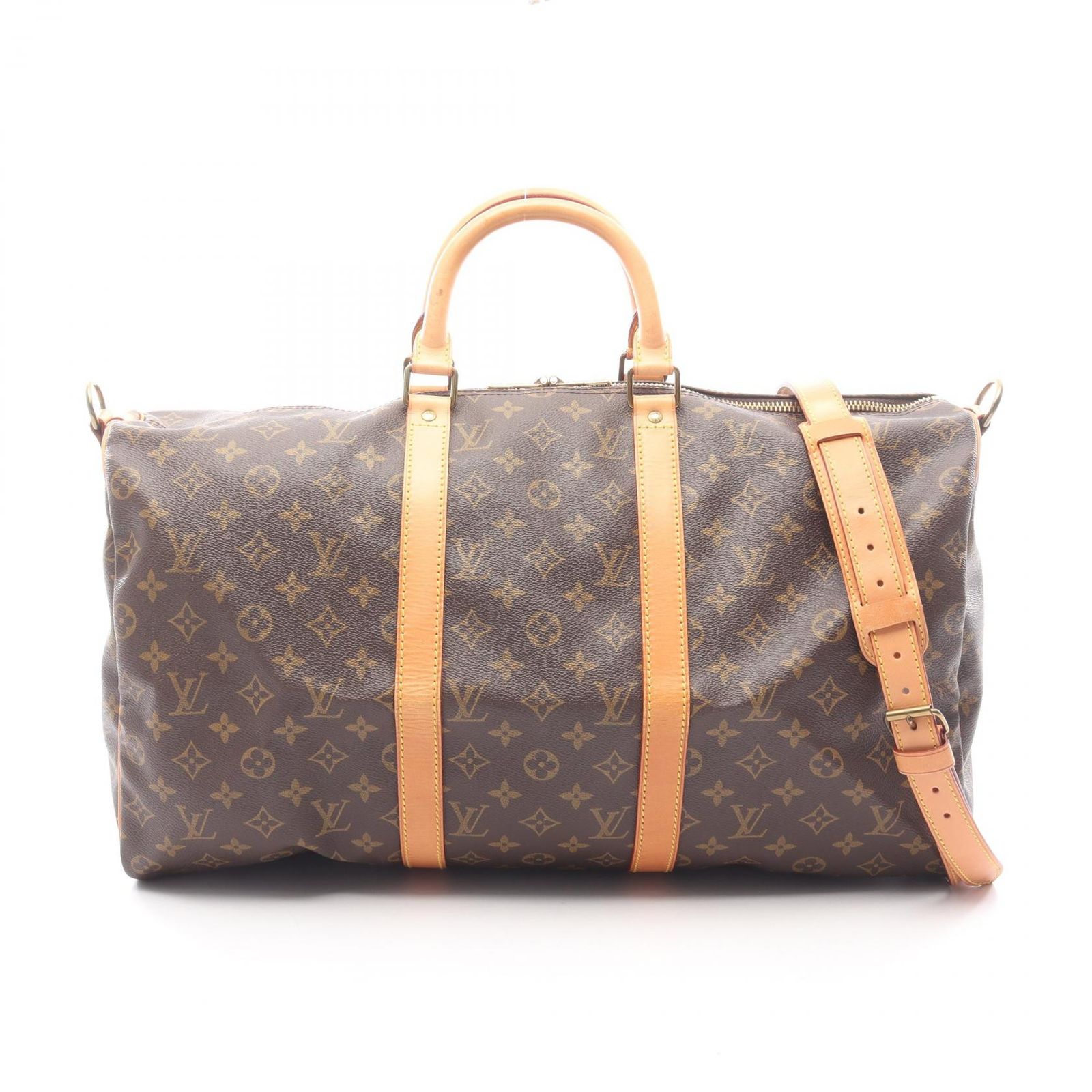 ルイ・ヴィトン LOUIS VUITTON ボストンバッグ キーポル バンドリエール50 2WAY M41416 PVCコーティングキャンバス レザー キーポルバンドリエール50 ユニセックス