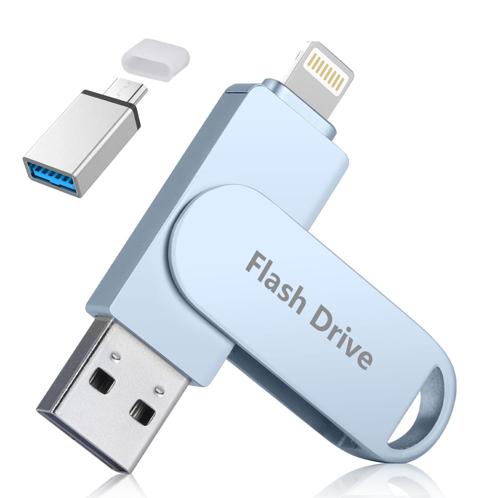 【2025年登場】256GB Phone usbメモリ phone/android/PC対応 USBメモリー フラッシュドライブ Lightning/type-cコネクタ搭載 容量不足解消Phone/iPad/iPod/Win/Mac兼用/ Phon ...