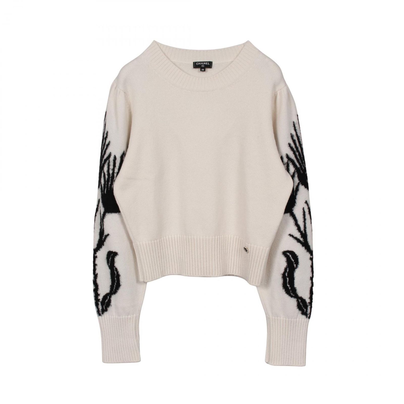 シャネル CHANEL ニット ココマーク フラワー P70944K10157 カシミヤ