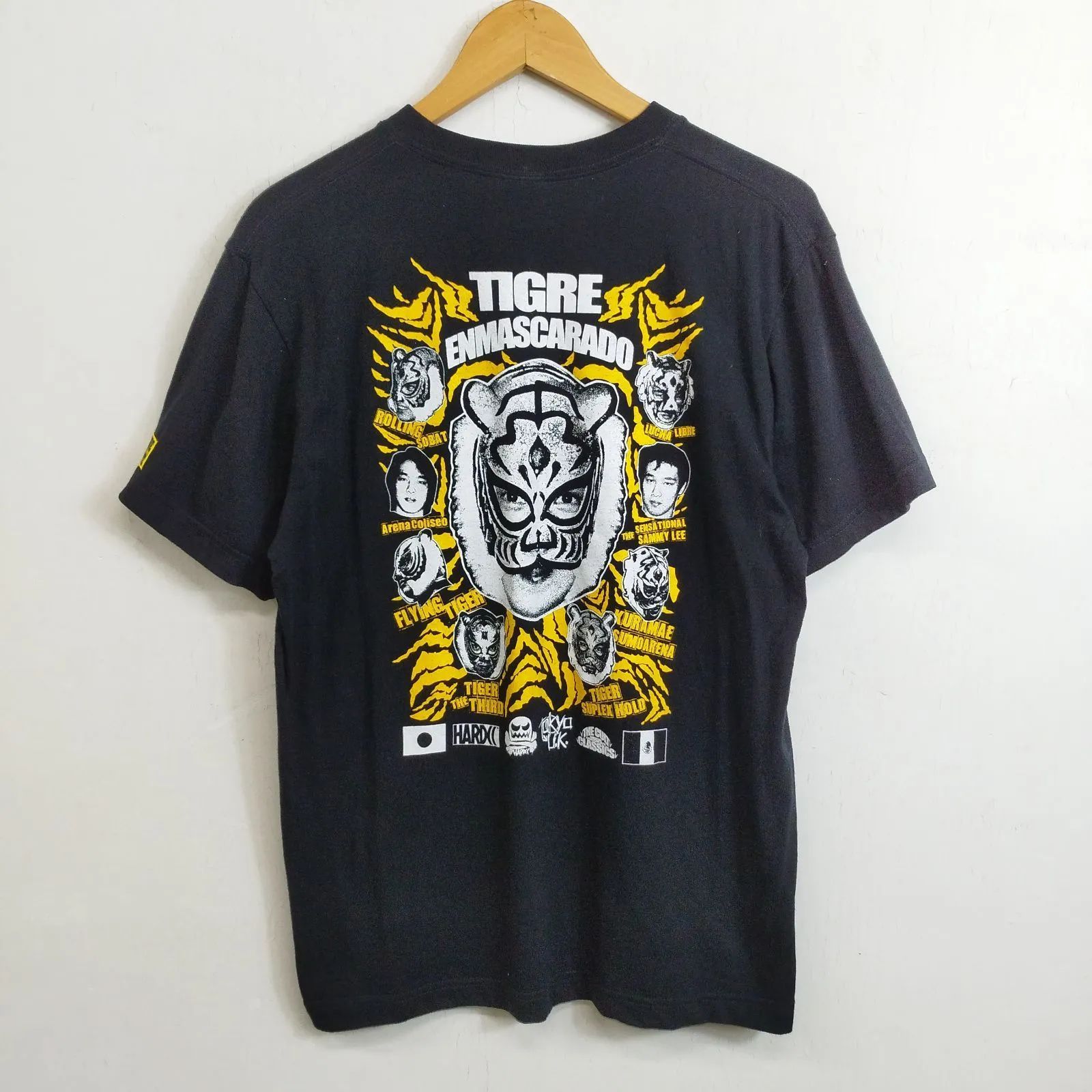 初代 タイガーマスク HARDCORE CHOCOLATE Tシャツ 半袖 両面 プリント
