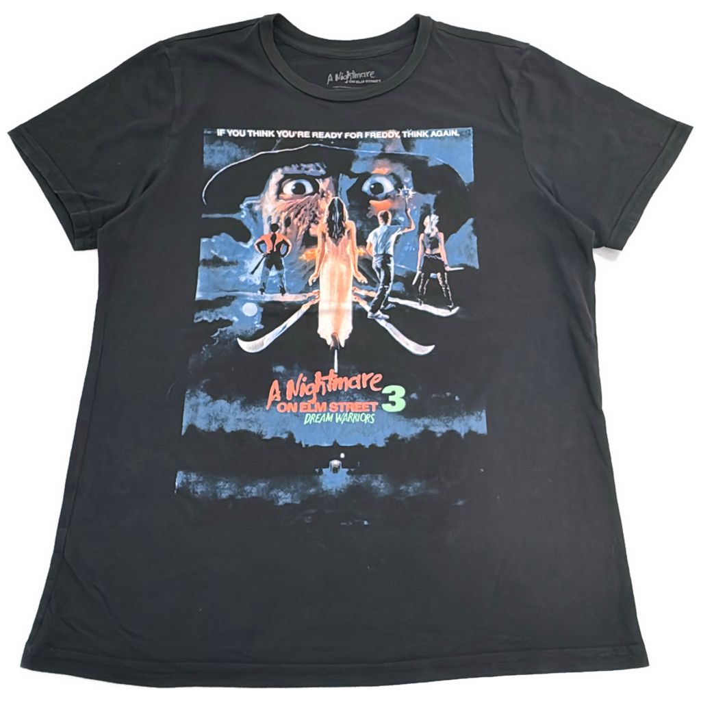 エルム街の悪夢3 半袖Tシャツ ムービー ホラー ブラック(メンズ L