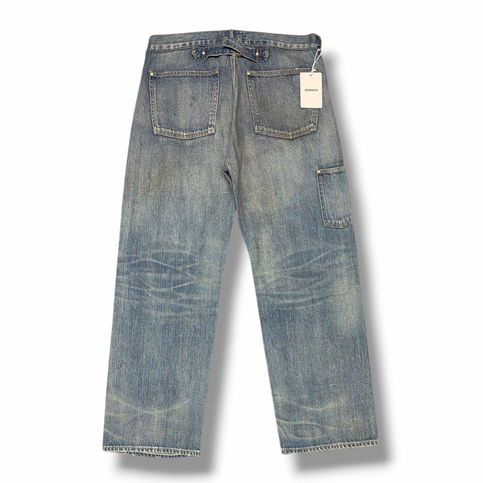 参考上代48400円 未使用 BOWWOW 25AW MINER'S REPAIRED DENIM WORK
