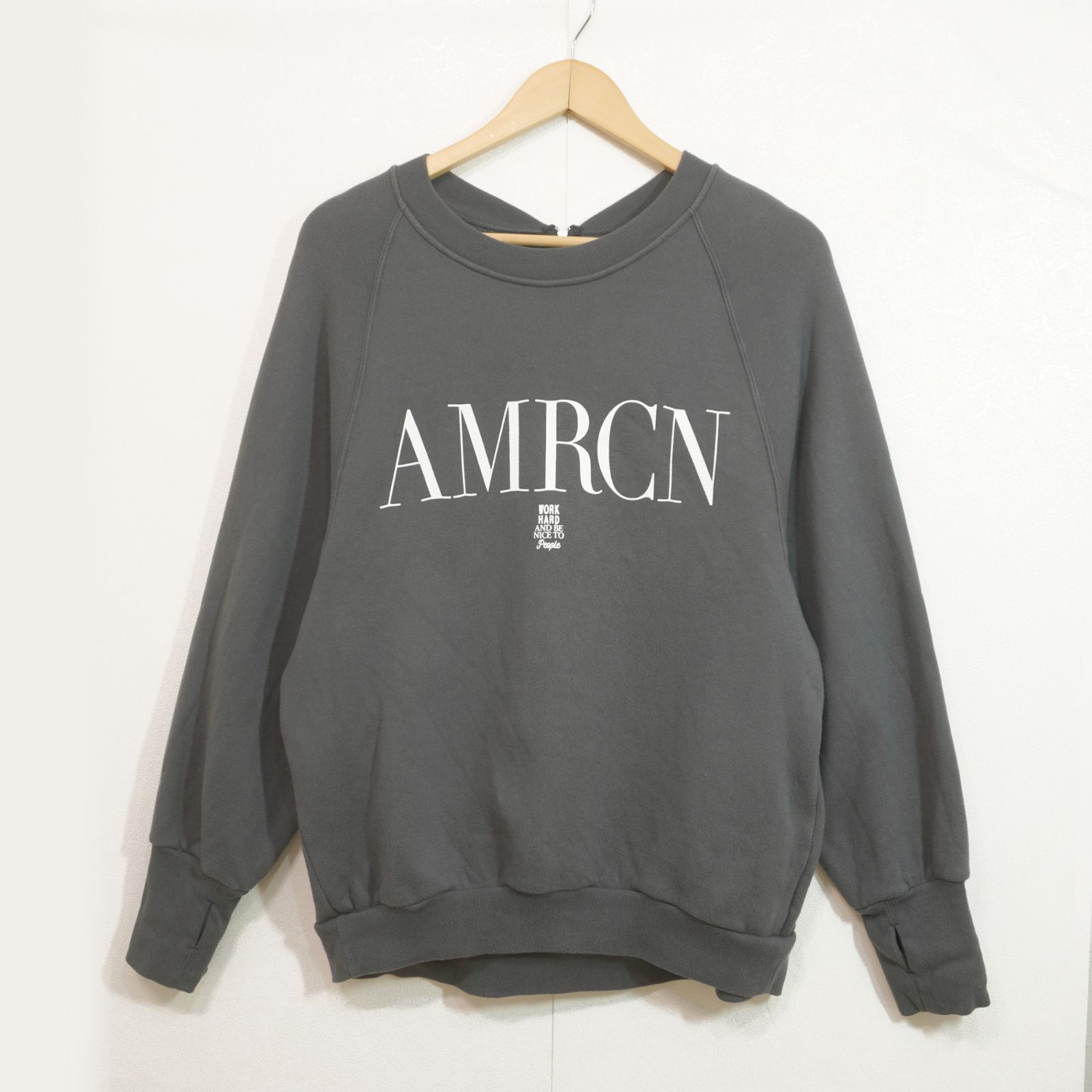 L'Appartement Americana スウェット AMRCN ロゴ アパルトモン アメリカーナ 日本製 K4-181