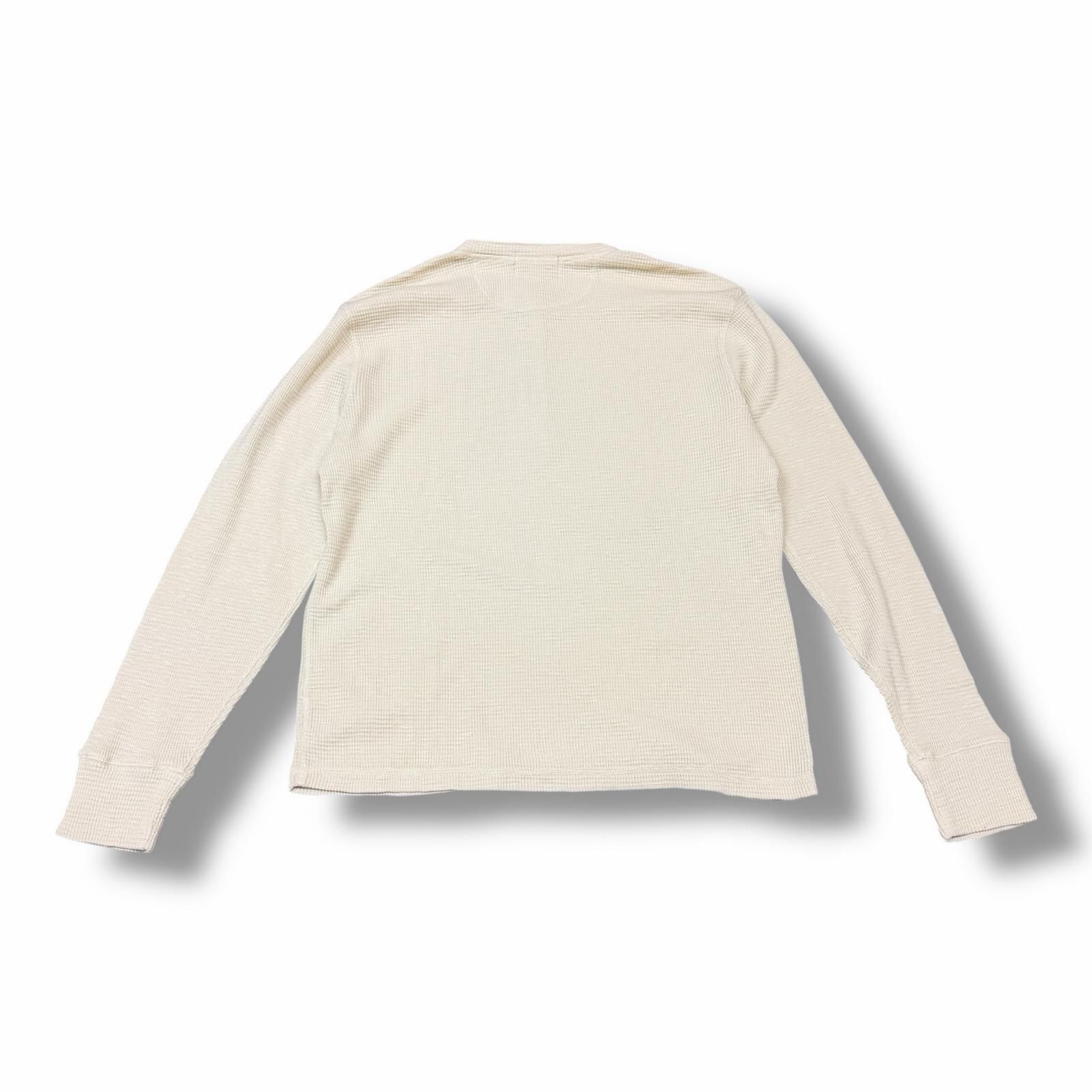 参考上代26400円 未使用 RRL ワッフルニット ヘンリーネック シャツ