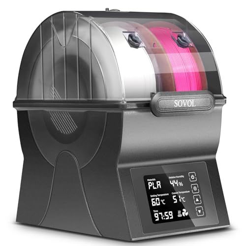 Sovol Filament Dryer SH02 Dry Box Filament Airtight Storage Box 40℃ to 70℃ Temperature Adjustable 360° Heating 3D Printer Spool Holder 150W PTC Heated Filament Dehydrator with Touch Screen 1b39edc0