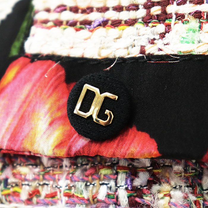 【至高】D&G ドルチェ&ガッバーナ ツイード ハンティング ジャケット 46 極美品】DOLCE&GABBANA ドルチェアンドガッバーナ ジャケット ツイード