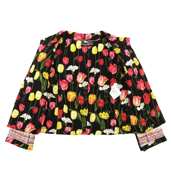 S*読様 Dolce & Gabbanaツイードジャケット36美品 極美品】DOLCE&GABBANA ドルチェアンドガッバーナ ジャケット ツイード