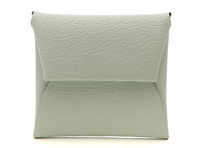 Hermès　エルメス　バスティア ヴェルソ ヴェールペパーミント/ヴェールモワイヤン/SV　W刻【430】【中古】2143100558502
