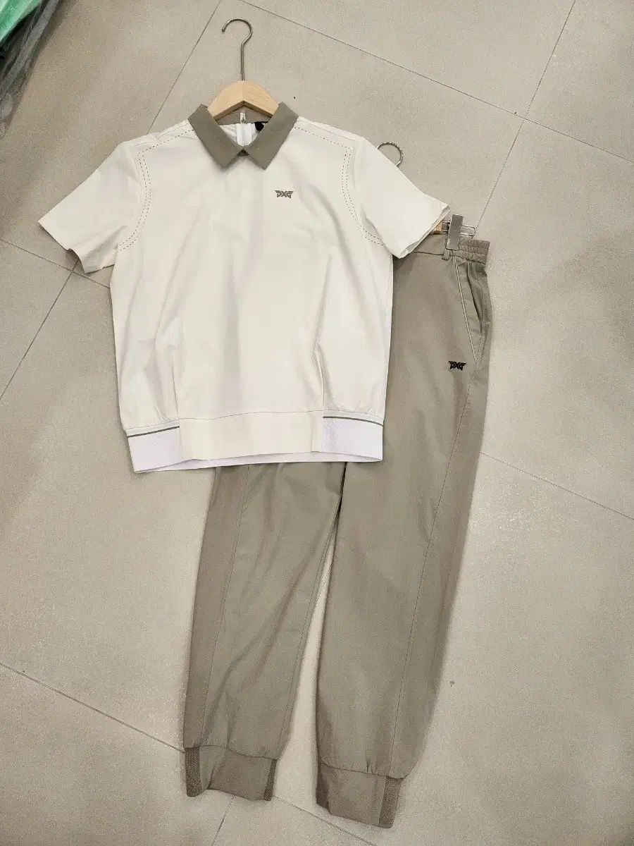 即時配送) PXG ゴルフ 半袖Tシャツ + ズボン セット M