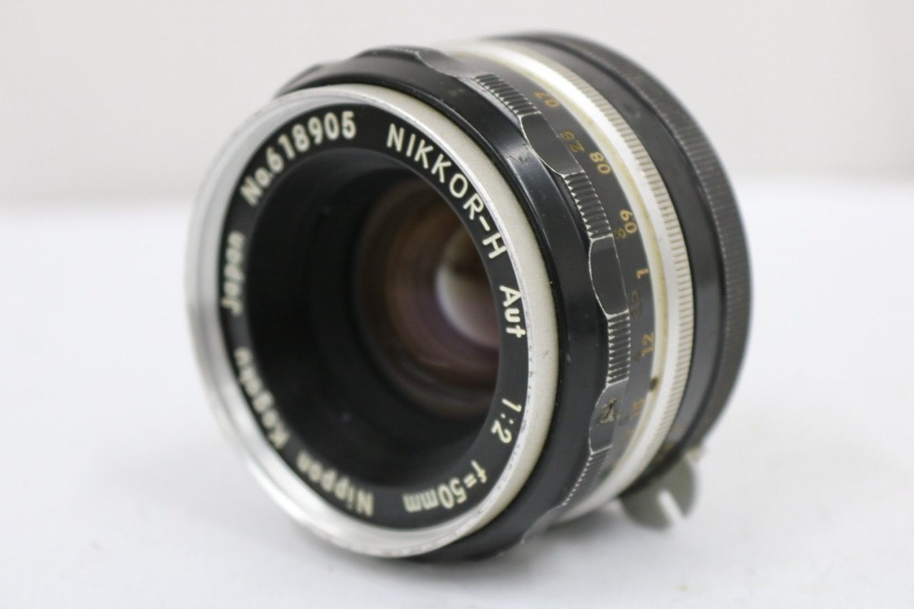 【返品保証】 【印刷欠け?】 ニコン Nikon Nikkor-H Aut 50mm F2 レンズ e10611