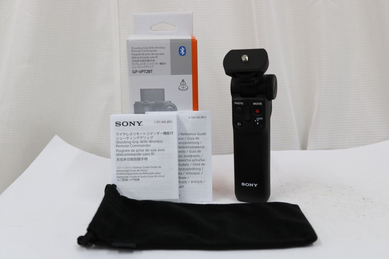 【美品 返品保証】 【元箱付き】 ソニー Sony ワイヤレスリモートコマンダー機能付きシューティンググリップ GP-VPT2BT e10608