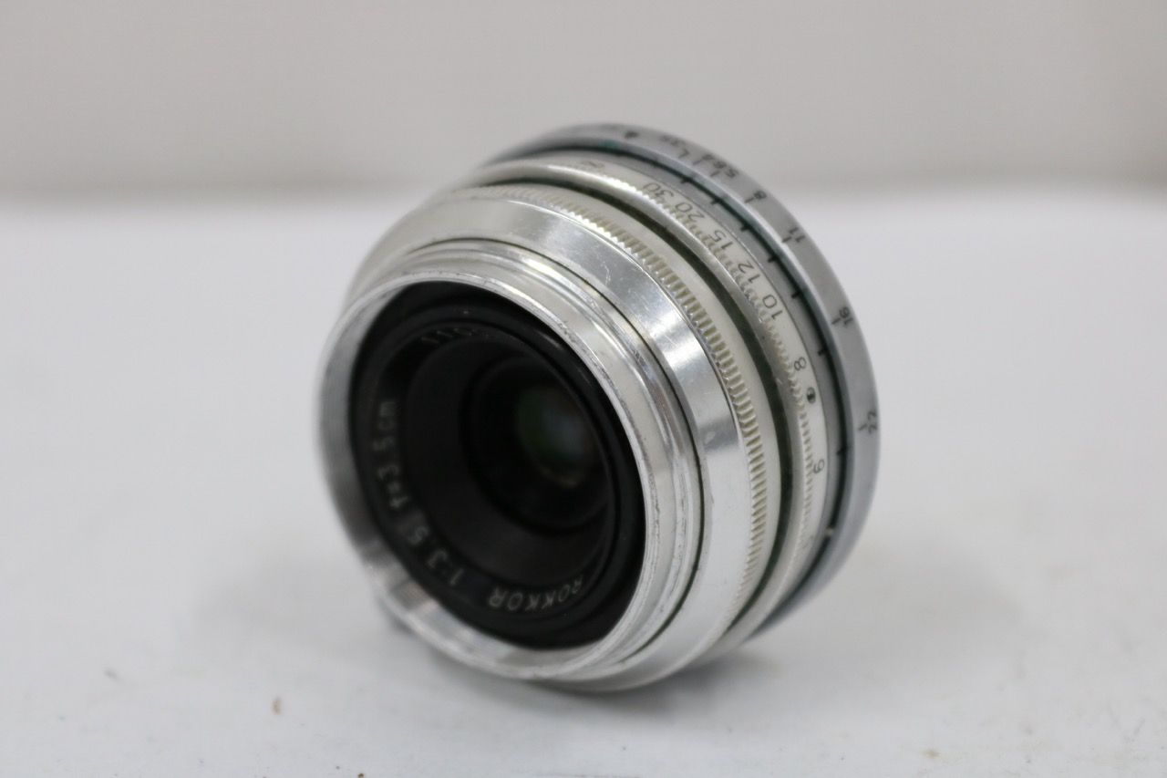【訳あり品】 【希少】 Chiyoko Rokkor 3.5cm F3.5 ライカLマウントレンズ e10610