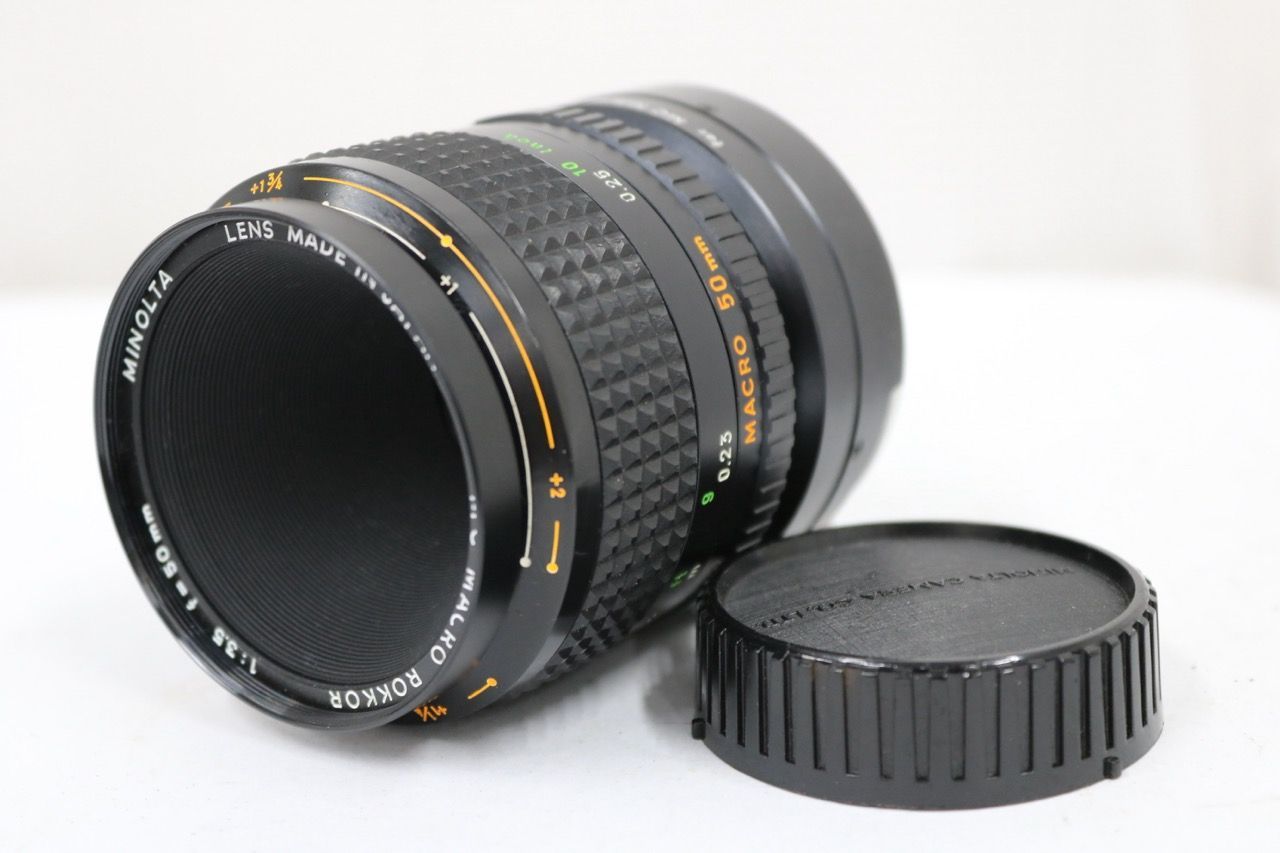 【返品保証】 ミノルタ Minolta MC MACRO ROKKOR 50mm F3.5 アダプターリング付き レンズ e10625 13,182円