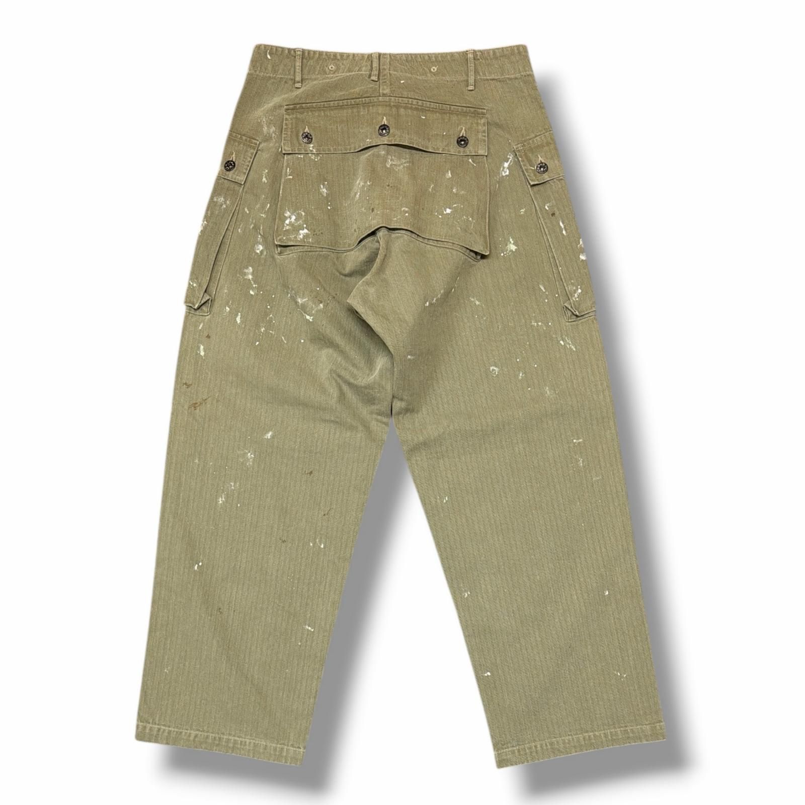 参考上代51700円 未使用 BOWWOW 25AW PAINT STAINED USMC P-44 HBT