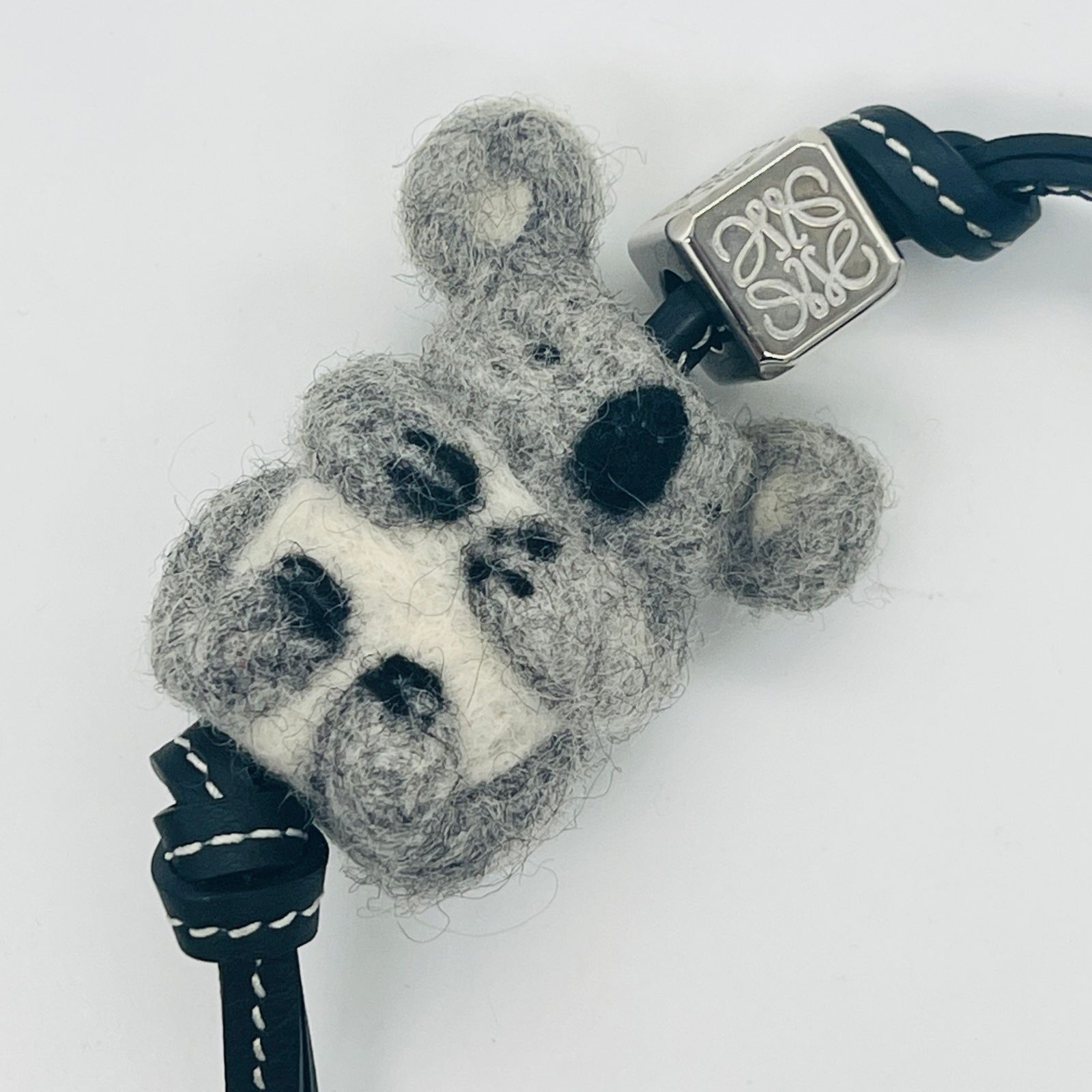 LOEWE ロエベ コアラチャーム ライトグレー/ブラック バッグチャーム 22,720円